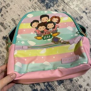 FRIENDS Backpack with Pastel Stripes